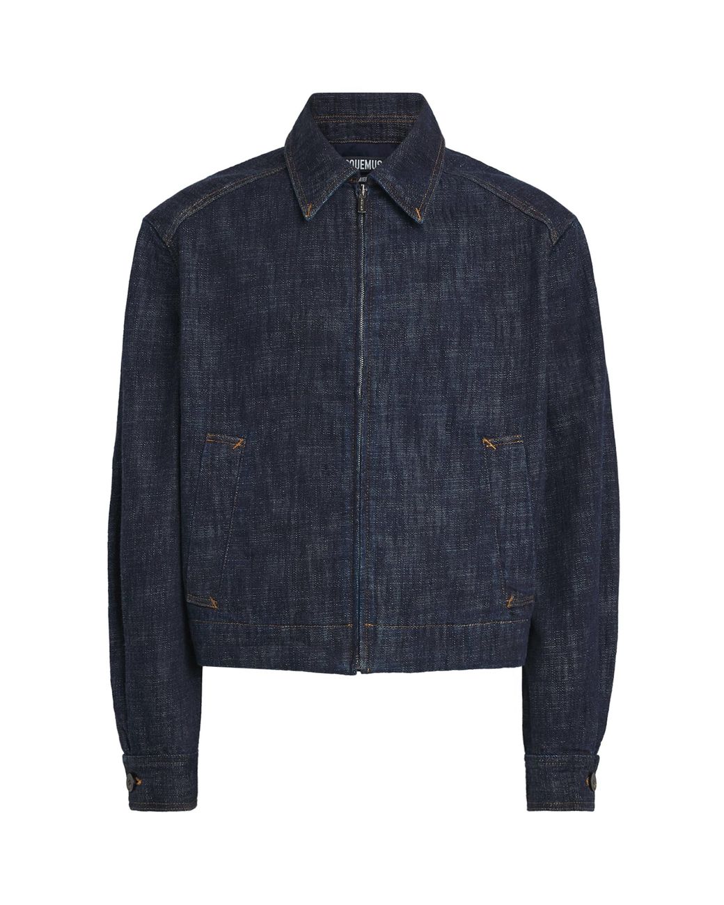 Jacquemus Blue Logo Denim Jacket for men