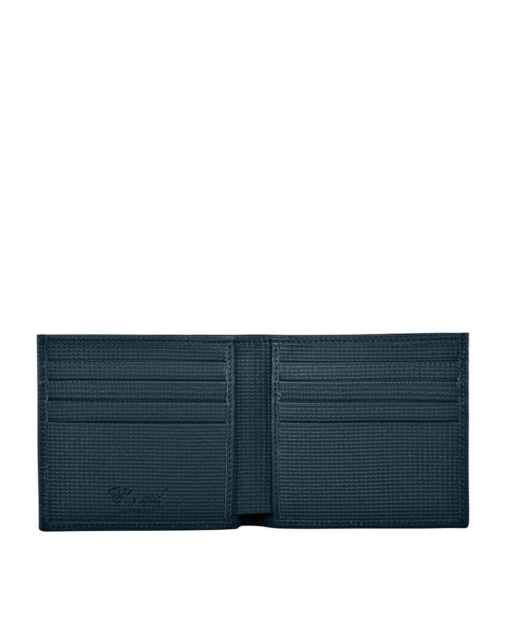 Chopard Blue Small Leather Classic Bifold Wallet