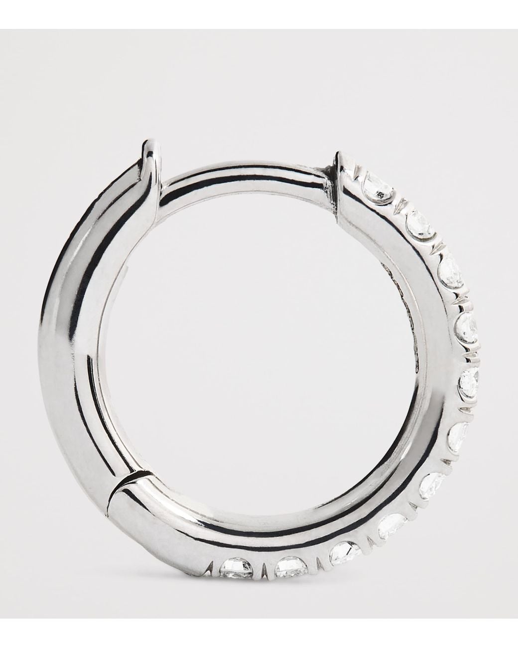 Spinelli Kilcollin Metallic Micro And Diamond Single Hoop Earring