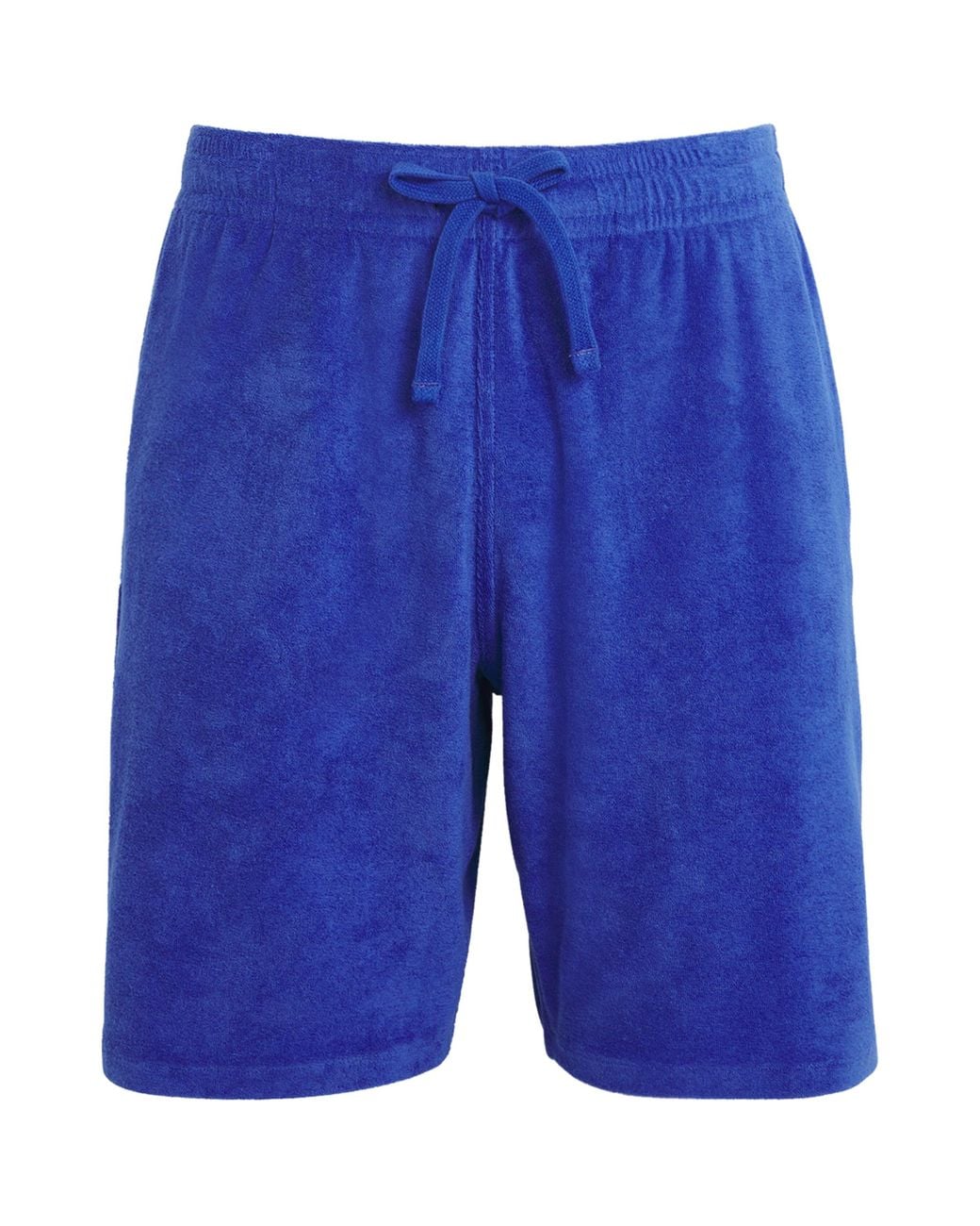 Vilebrequin Blue Cotton-Blend Terry Bolide Bermuda Shorts for men