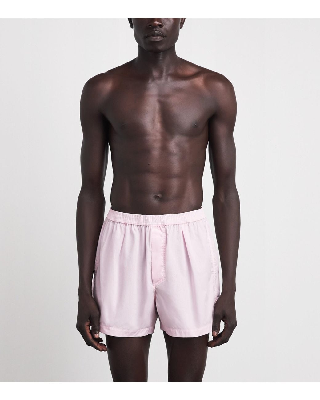 Tom Ford Pink Cotton Poplin Boxer Shorts for men