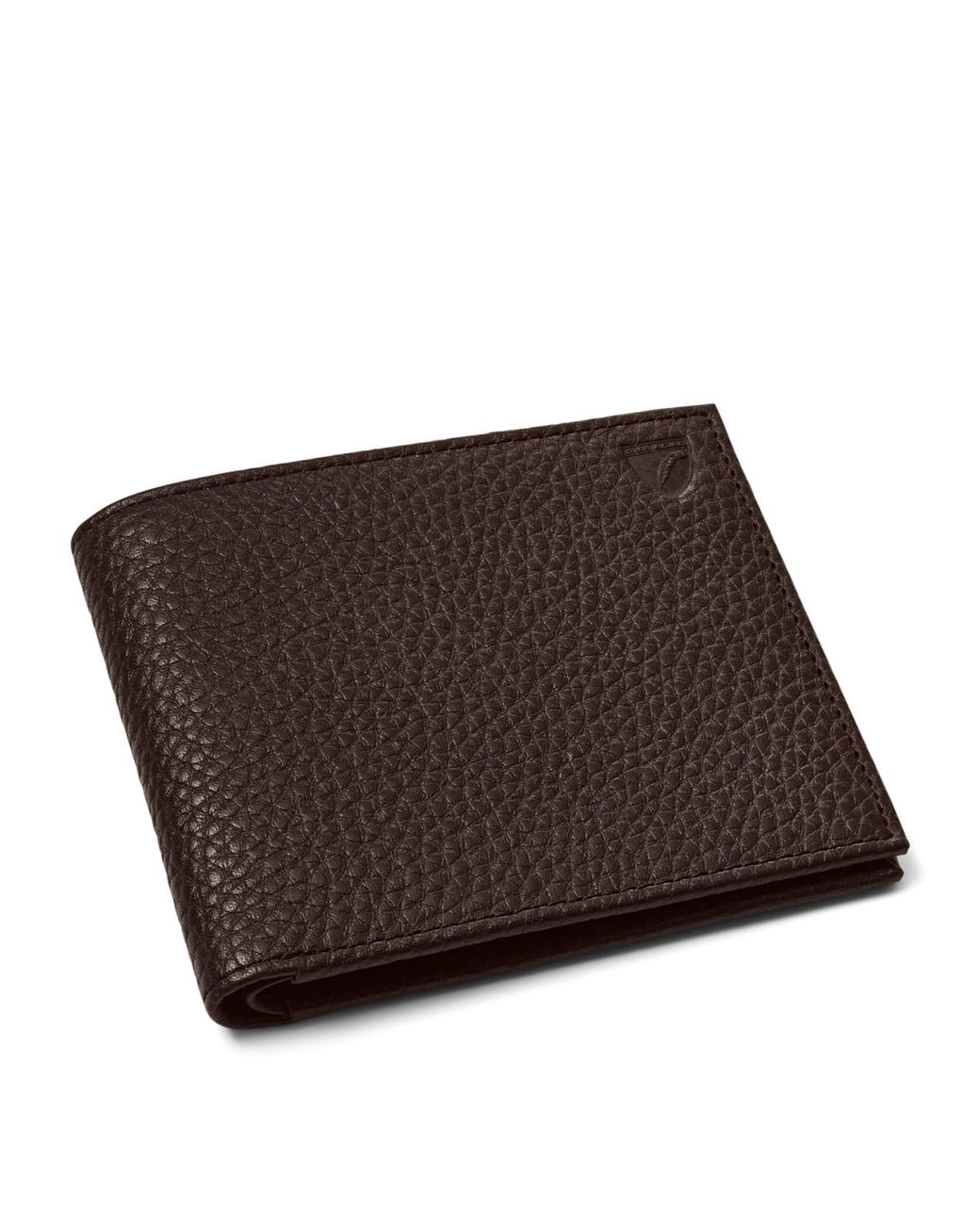 Aspinal Brown Leather Bifold Wallet for men