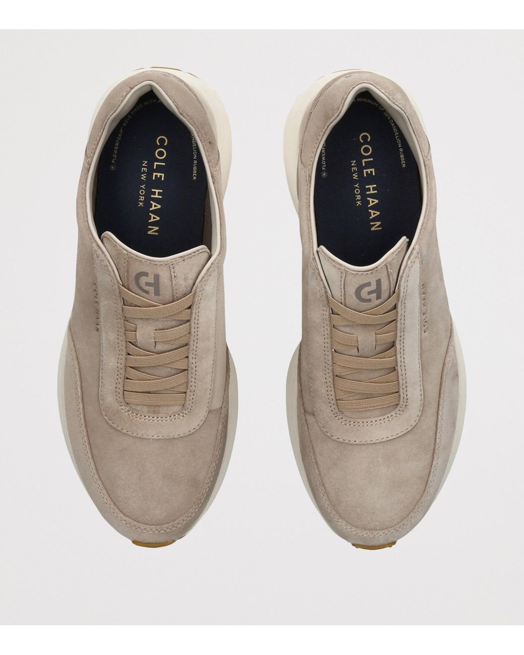 Cole Haan Natural Suede Grandprø Luxe Mile Sneakers for men