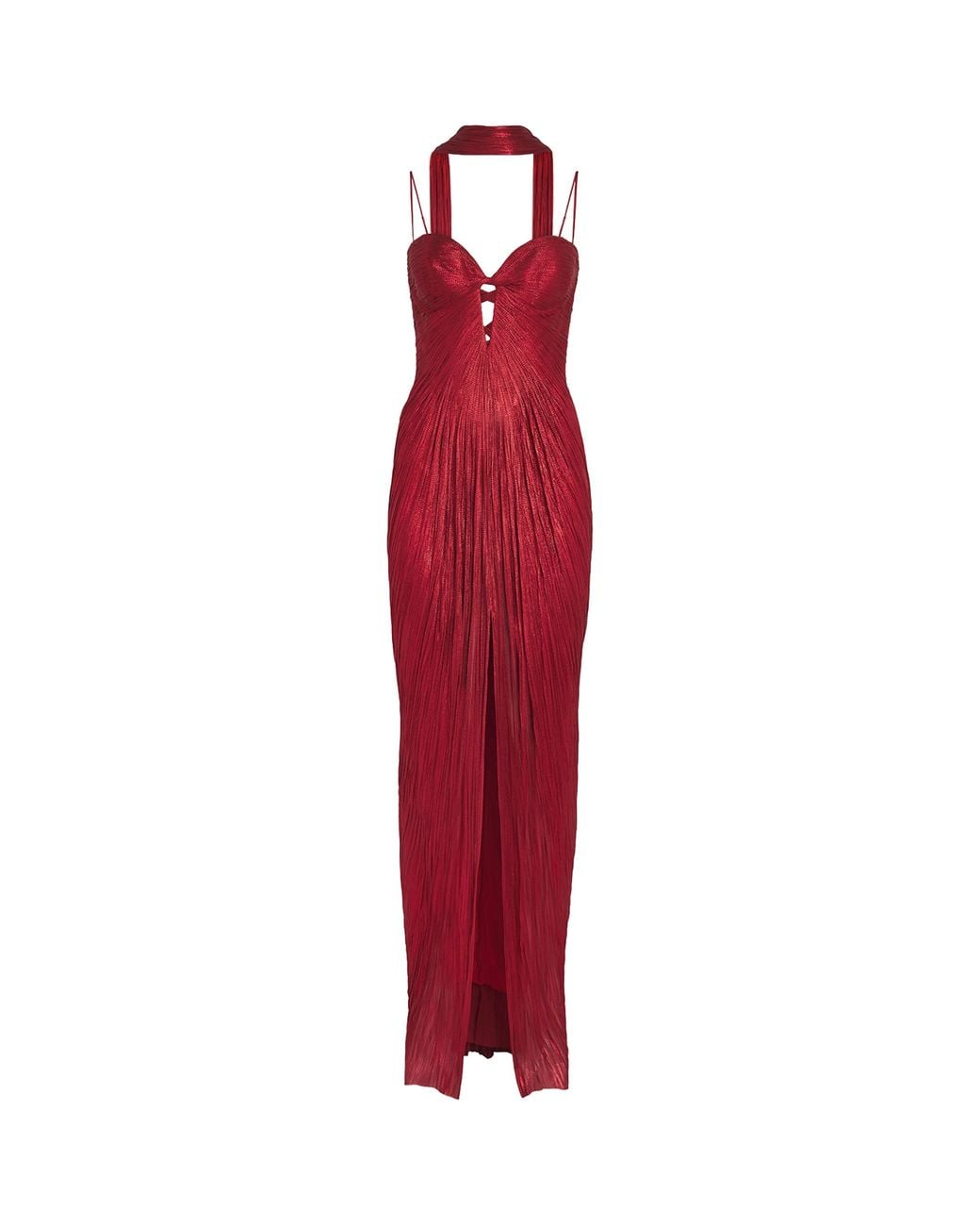 Maria Lucia Hohan Red Silk Cut-Out Tonia Gown