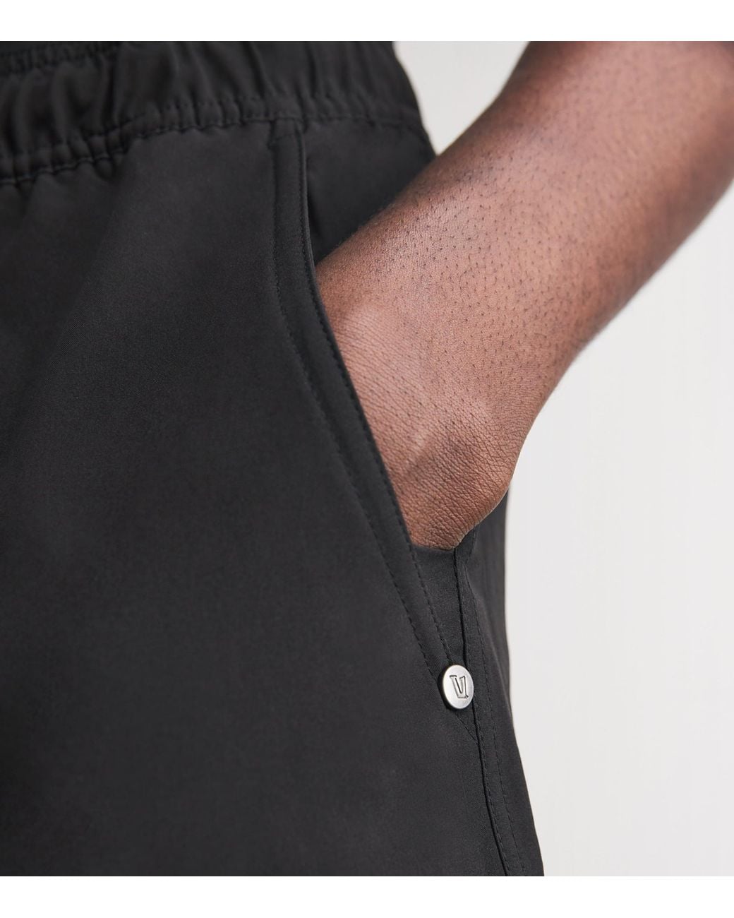 vuori Black Trail Shorts for men