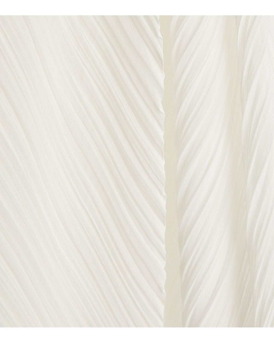 Pleats Please Issey Miyake White Pleated Basics Scarf