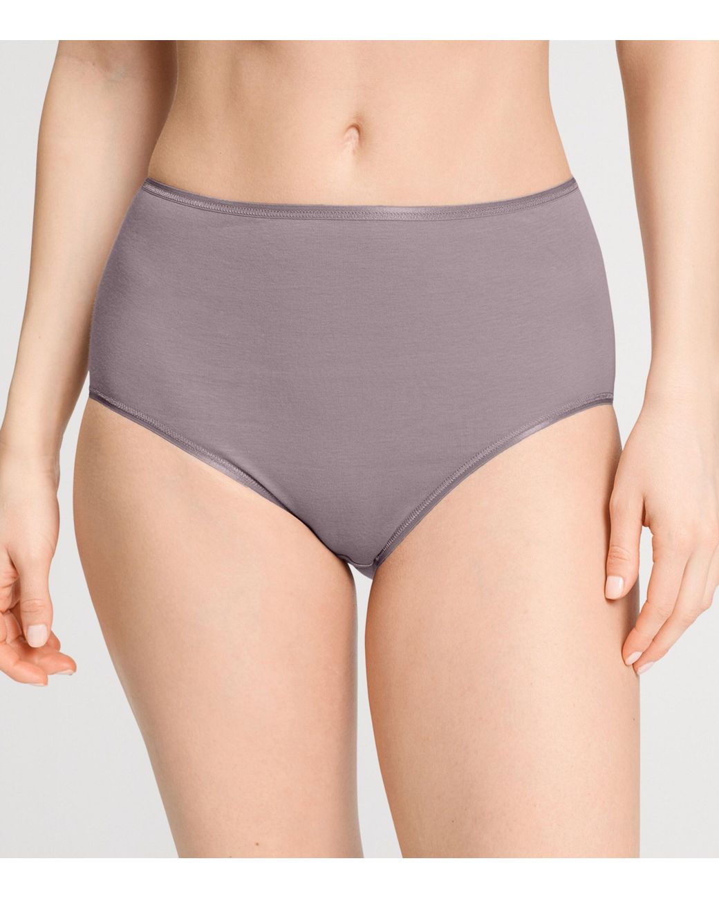 Hanro Purple Cotton Maxi Briefs