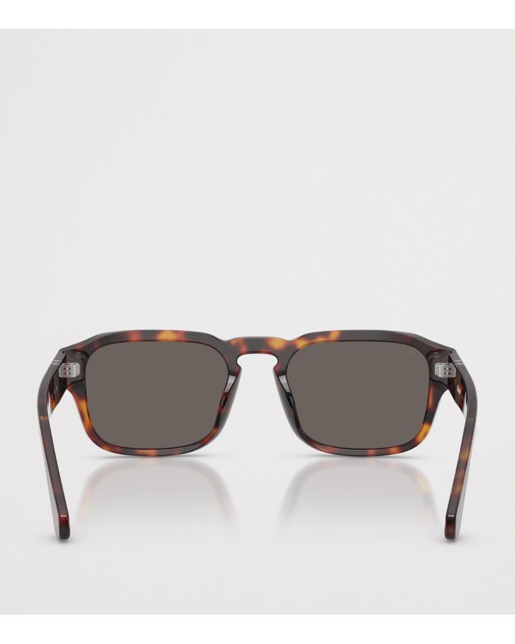 Persol Gray Tortoiseshell Pillow Sunglasses
