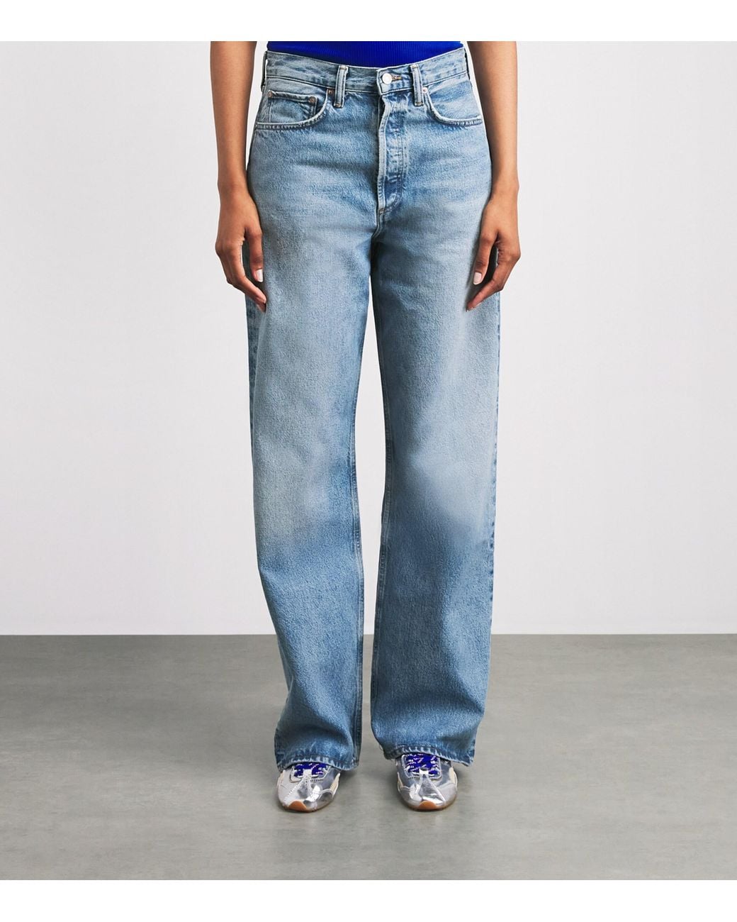 Agolde Blue Vintage Loose Wide-Leg Jeans