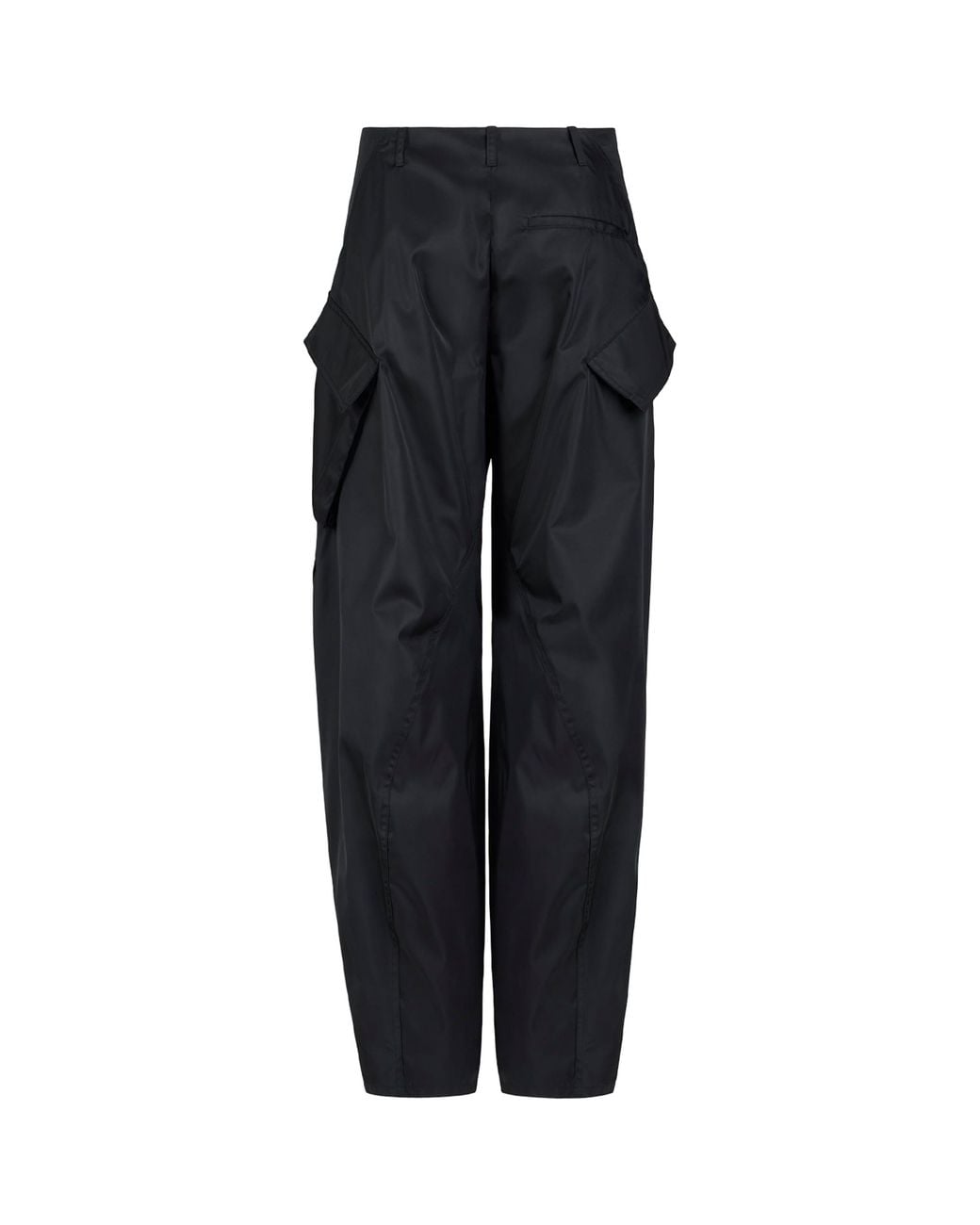 Alaïa Black Taffeta Cargo Trousers