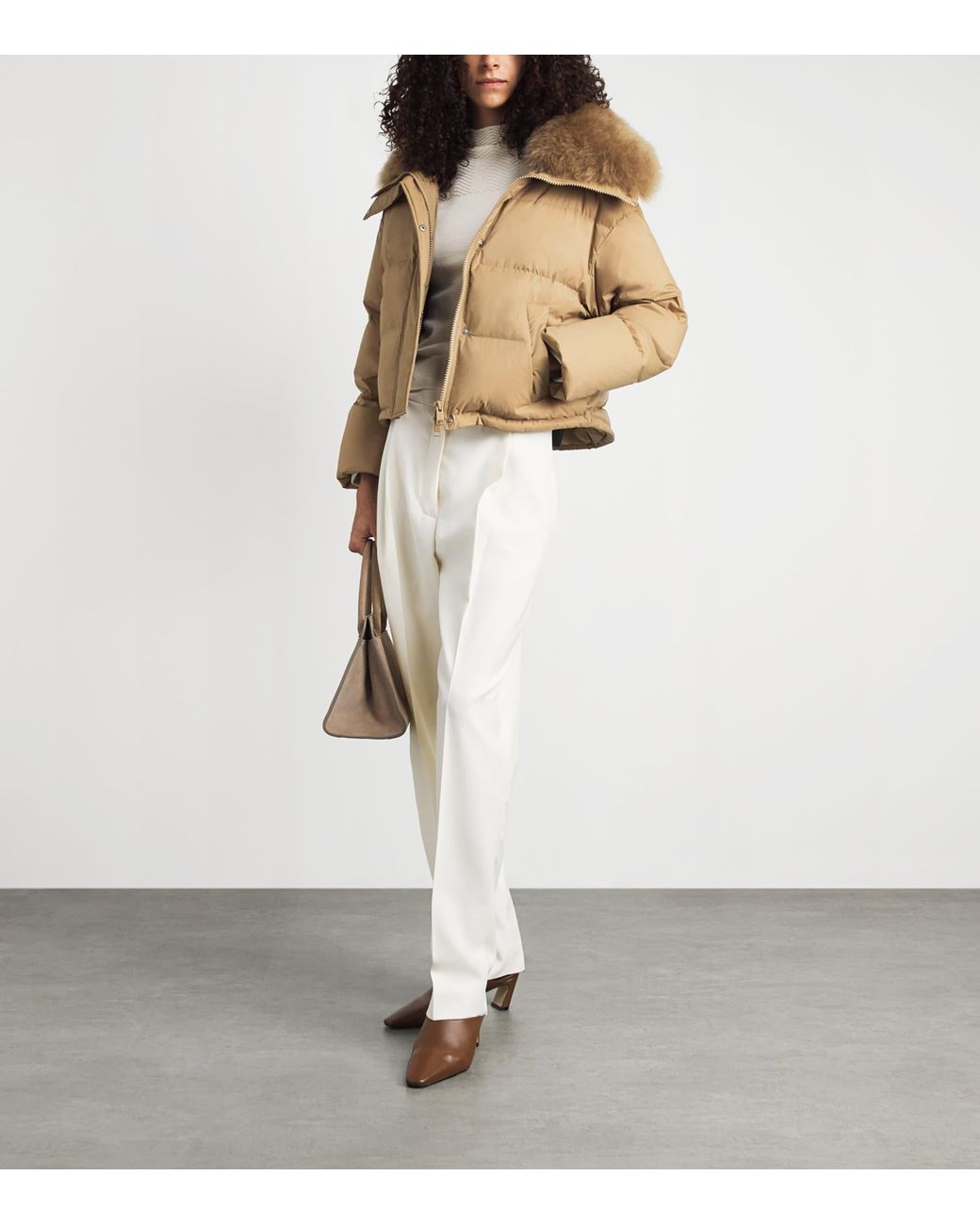 Yves Salomon Natural Down Technical Puffer Jacket