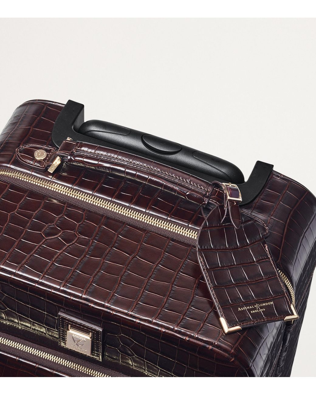 Aspinal Purple Connaught Cabin Suitcase