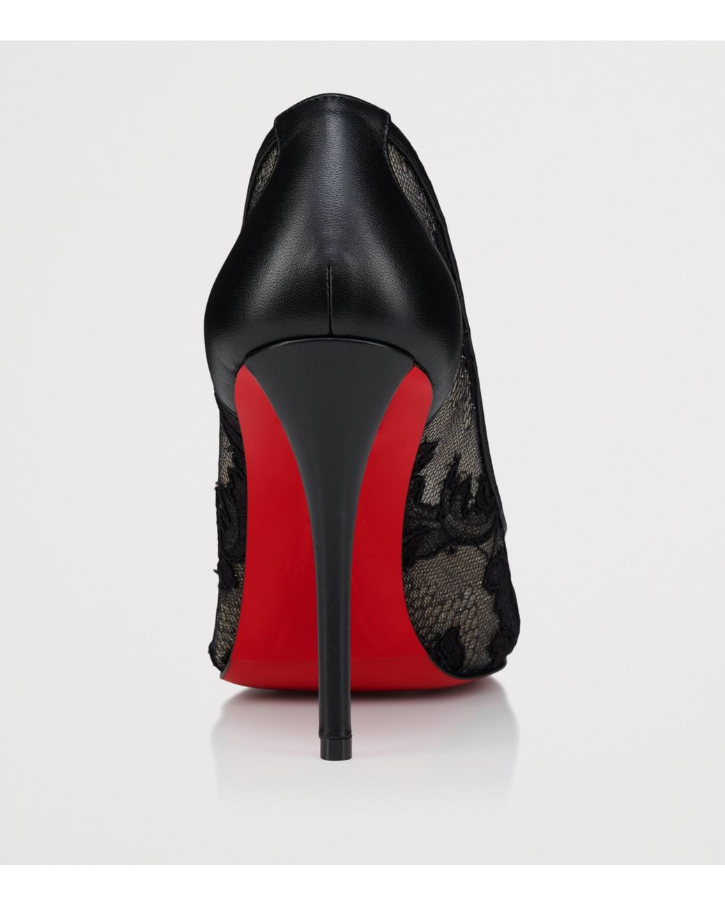 Christian Louboutin Black Miss Z Mesh 100 Lace Pumps