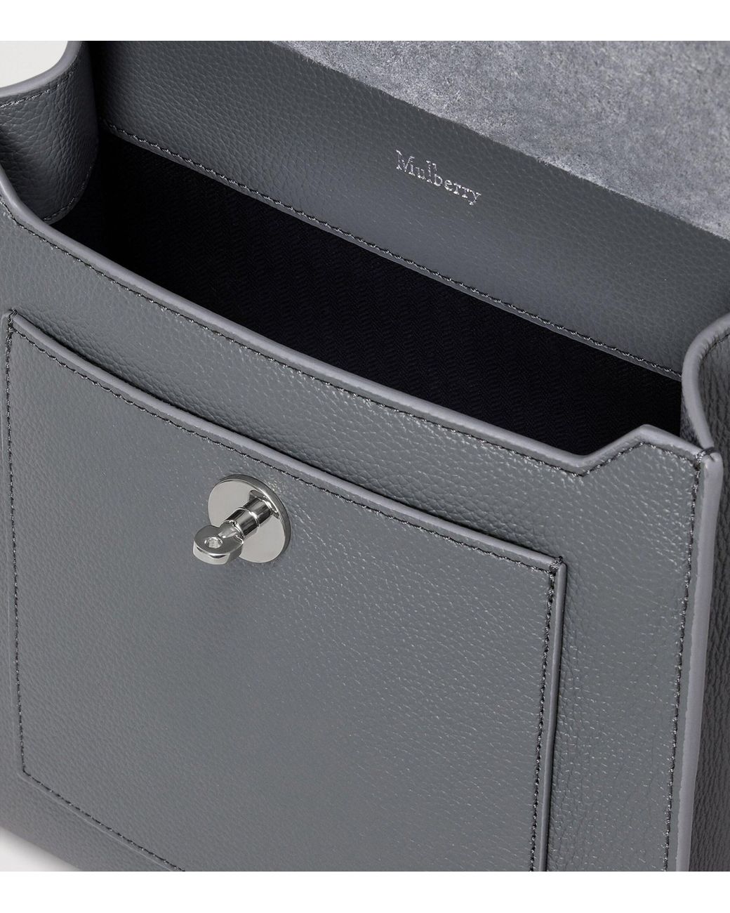 Mulberry Gray Leather Antony Messenger Bag for men