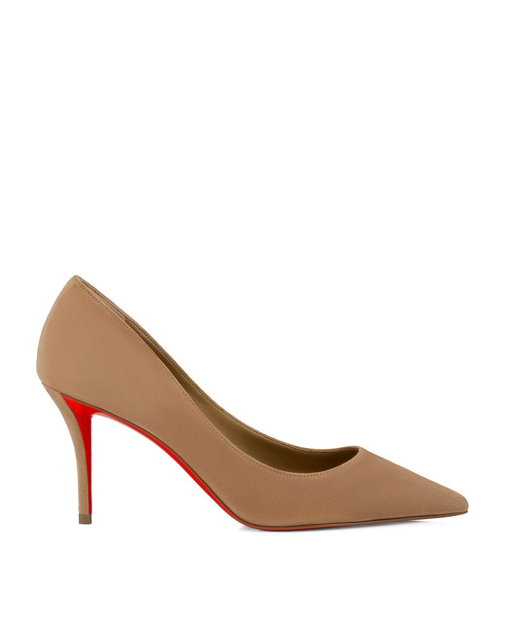 Christian Louboutin Brown Miss Z Velour Pumps 80