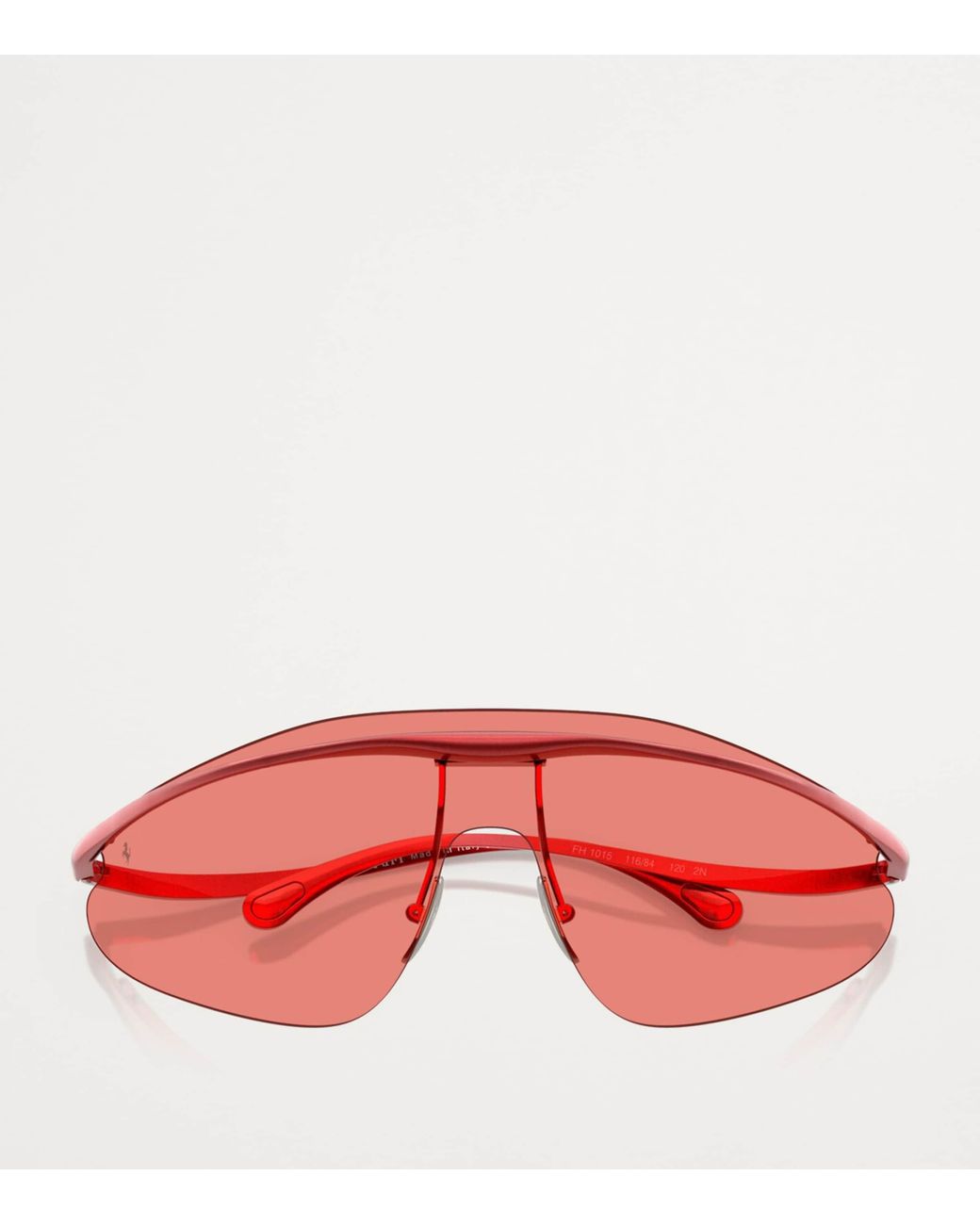 Ferrari Pink Metal Irregular Sunglasses