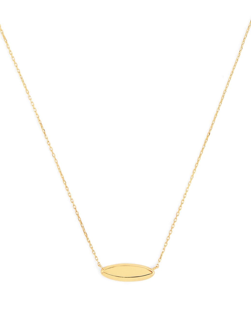 Astrid & Miyu Metallic Plain Pendant Necklace