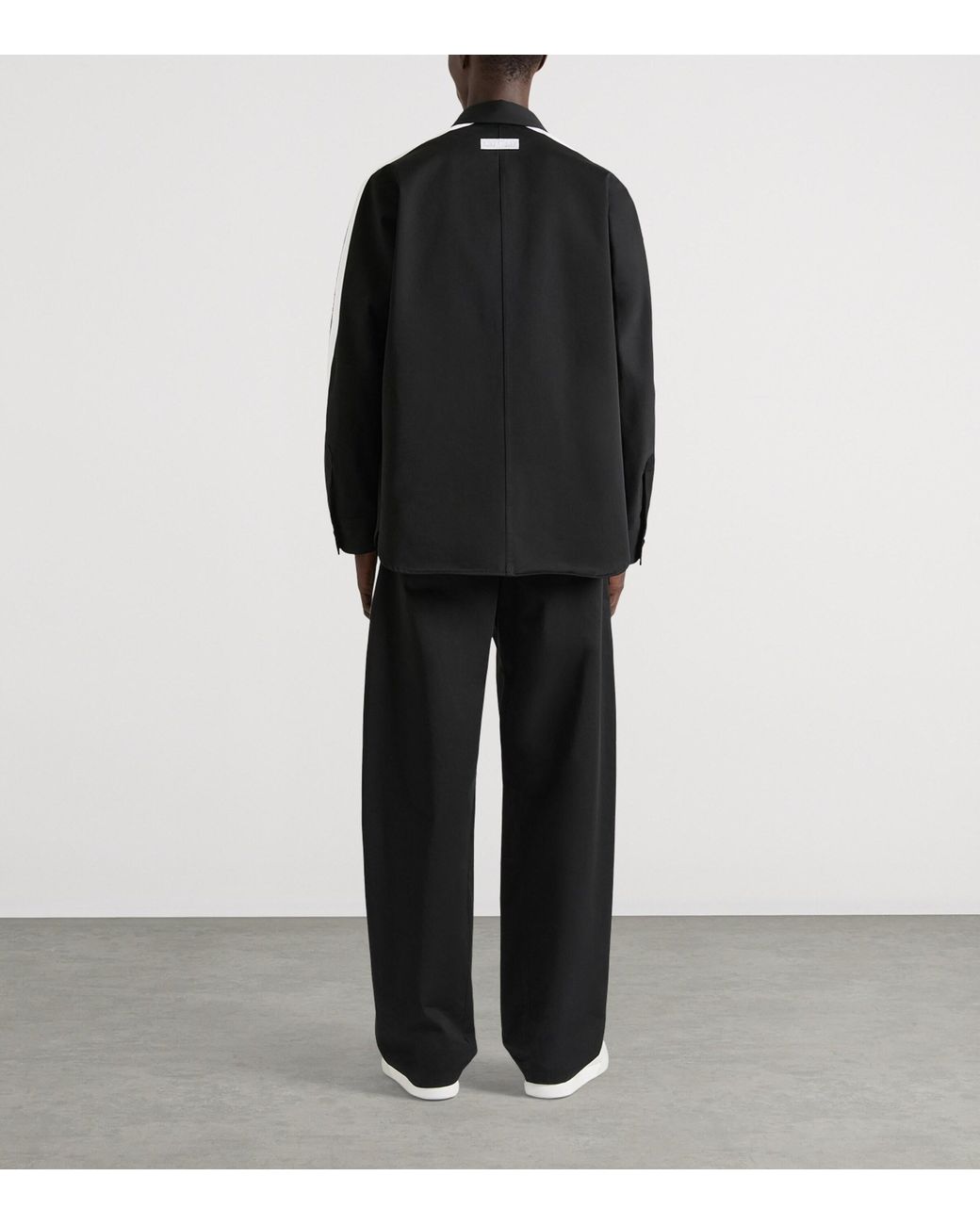 Givenchy Black Cotton Couture Seam Overshirt for men