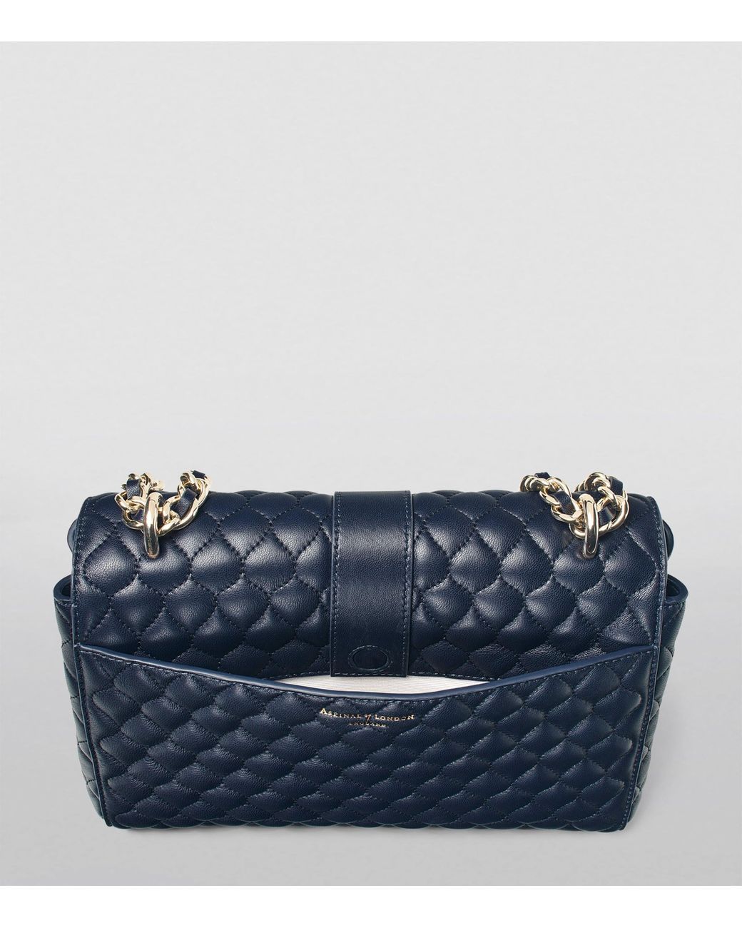 Aspinal Blue Large Lottie Shoulder Bag