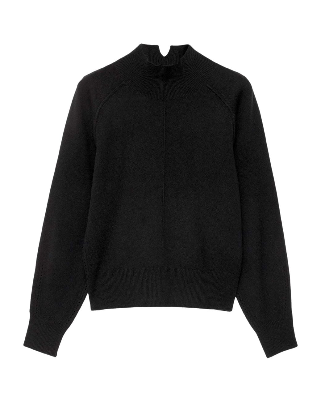 AllSaints Black Cashmere-Wool Fedi Sweater