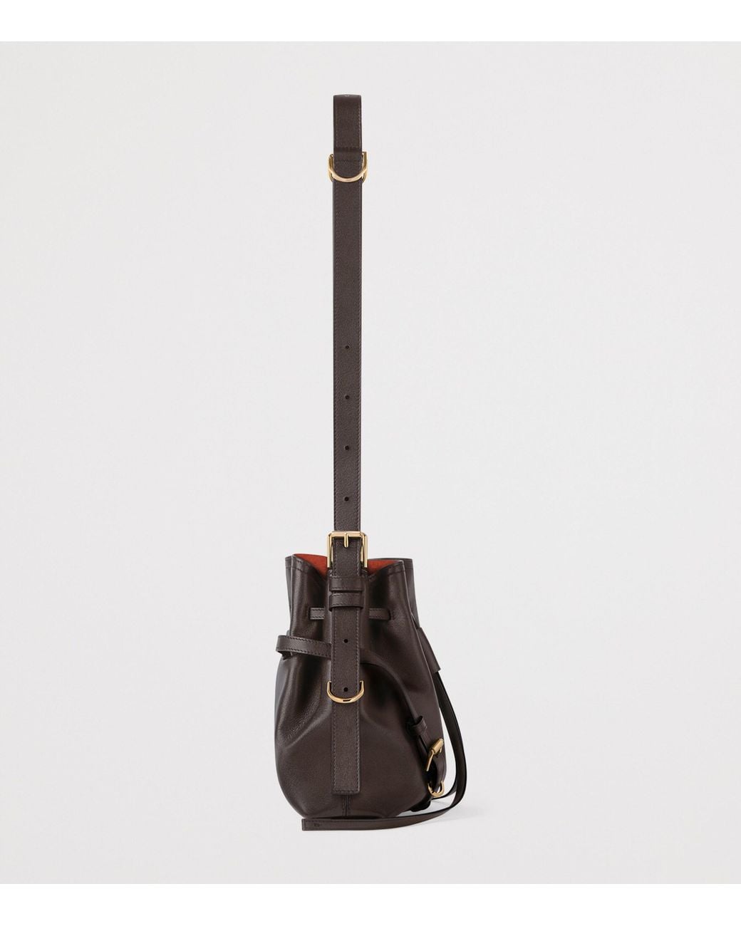 Givenchy Brown Small Leather Voyou Bucket Bag
