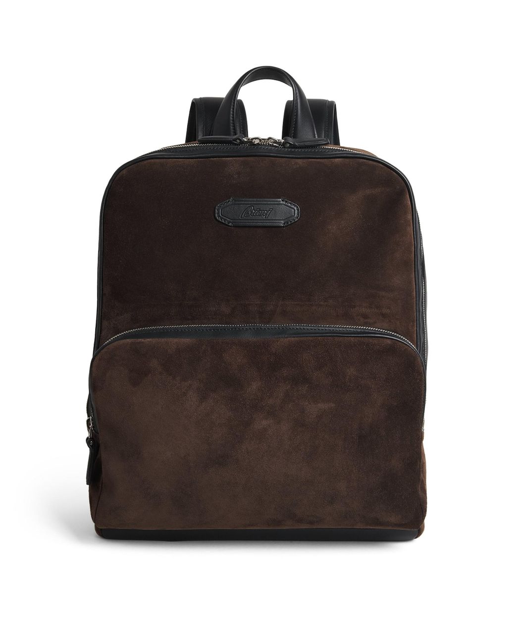 Brioni Brown Suede Via Veneto Backpack for men