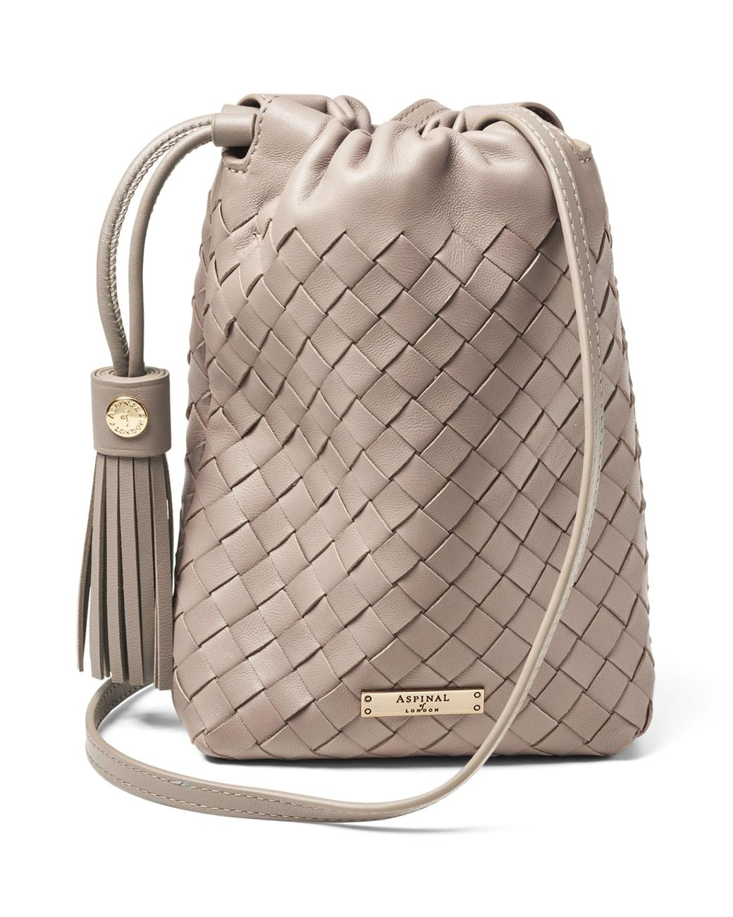 Aspinal Natural Leather Soho Cross-Body Pouch