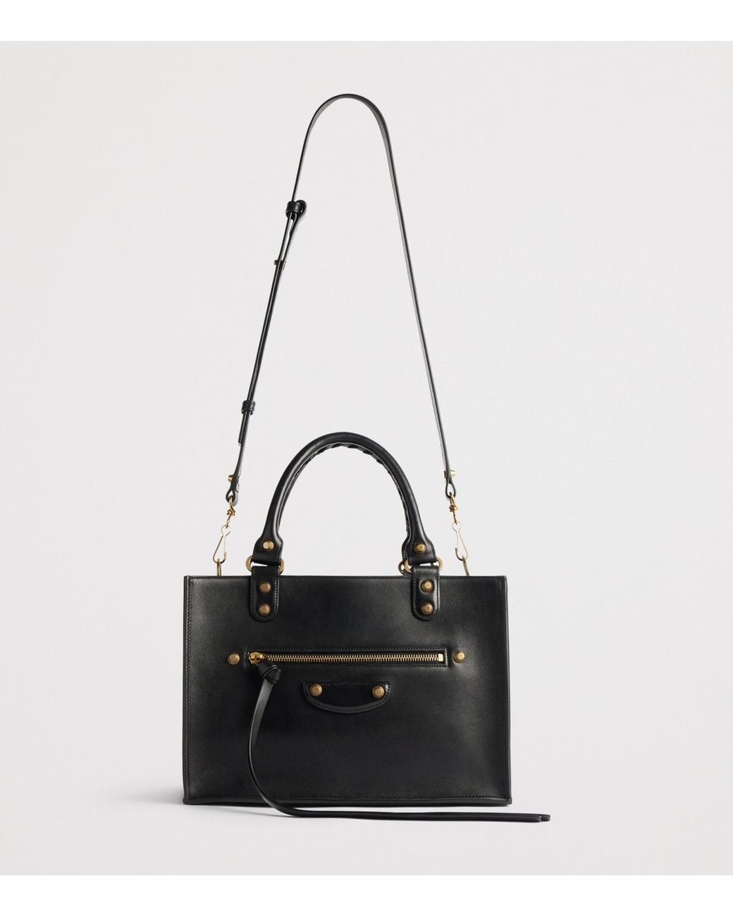 Balenciaga Black Medium Leather Le City Tote Bag