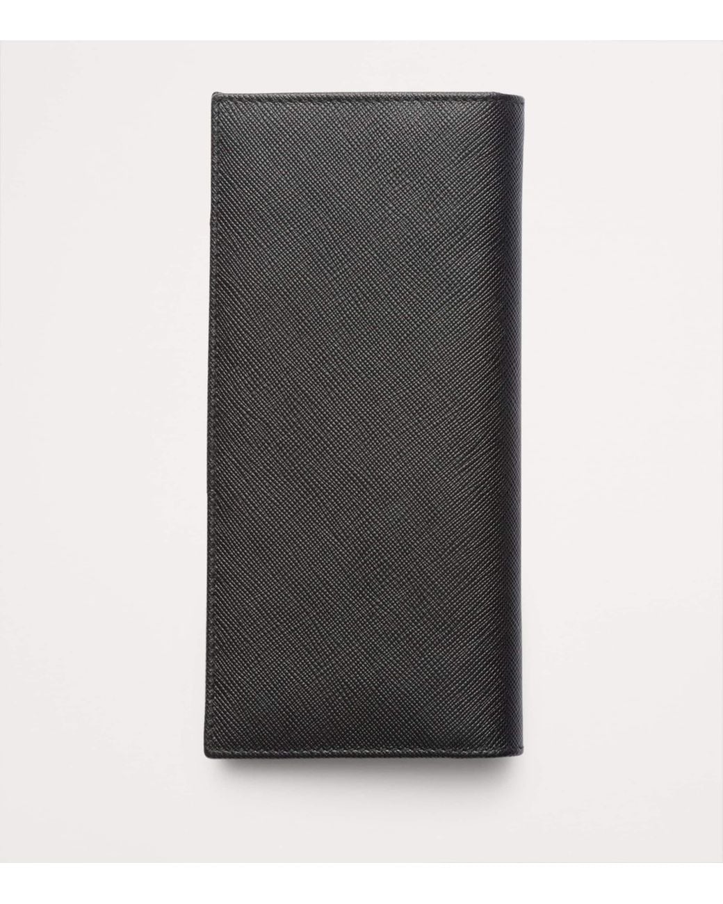 Prada Gray Saffiano Leather Wallet for men
