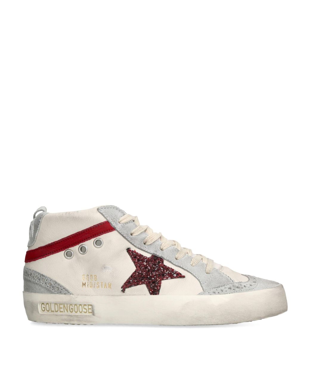 Golden Goose Deluxe Brand Pink Leather Mid Star Low-Top Sneakers for men