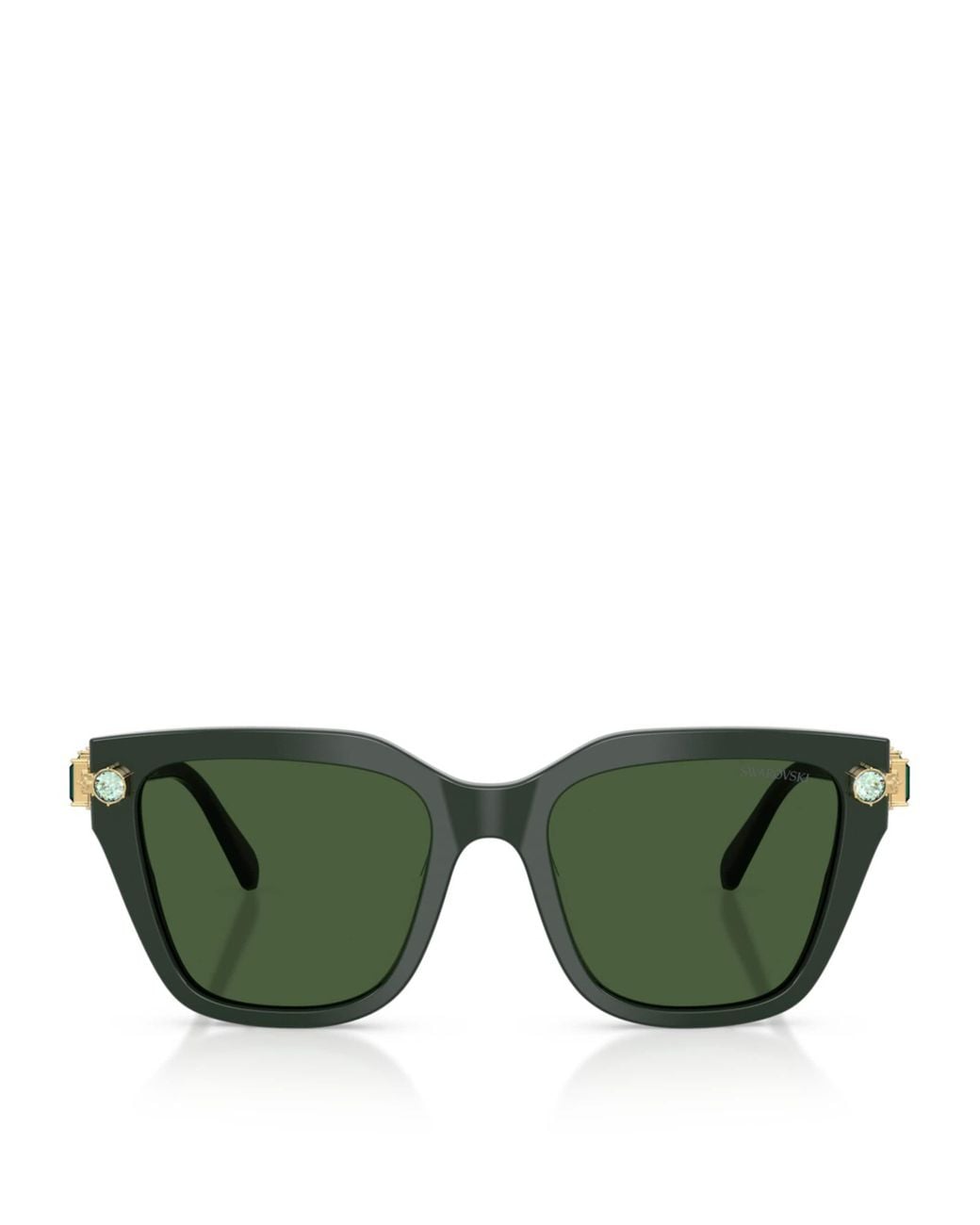 Swarovski Green Acetate Oversized Sk6041 Sunglasses