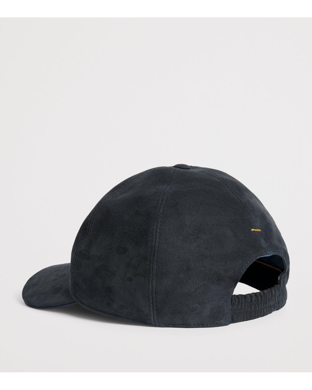 Paul & Shark Blue Goat Suede Fin Logo Cap for men