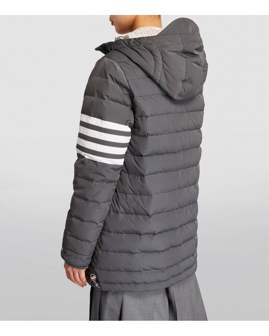 Thom Browne Gray Down-Filled Puffer Jacket