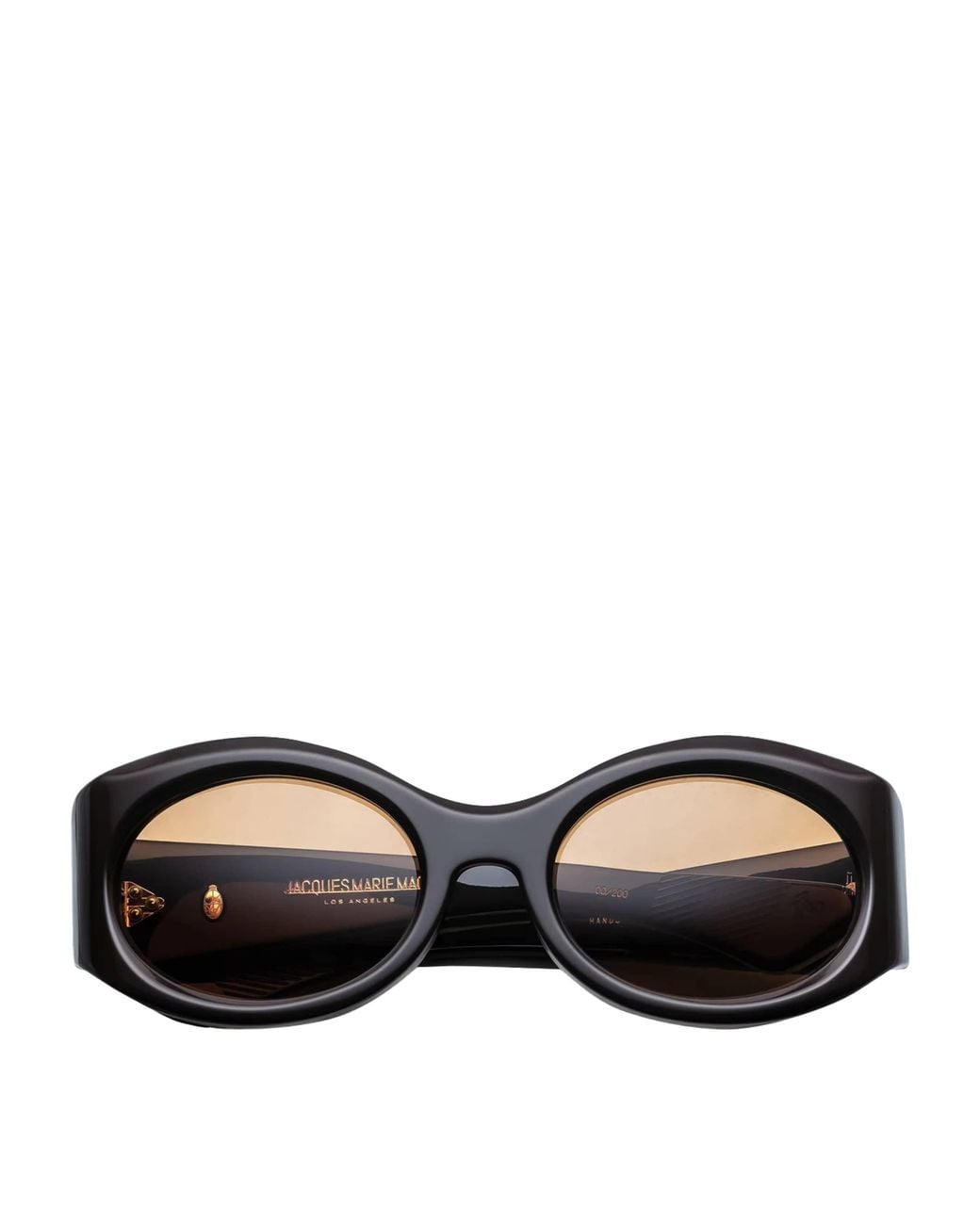 Jacques Marie Mage Black Gia Oval Sunglasses