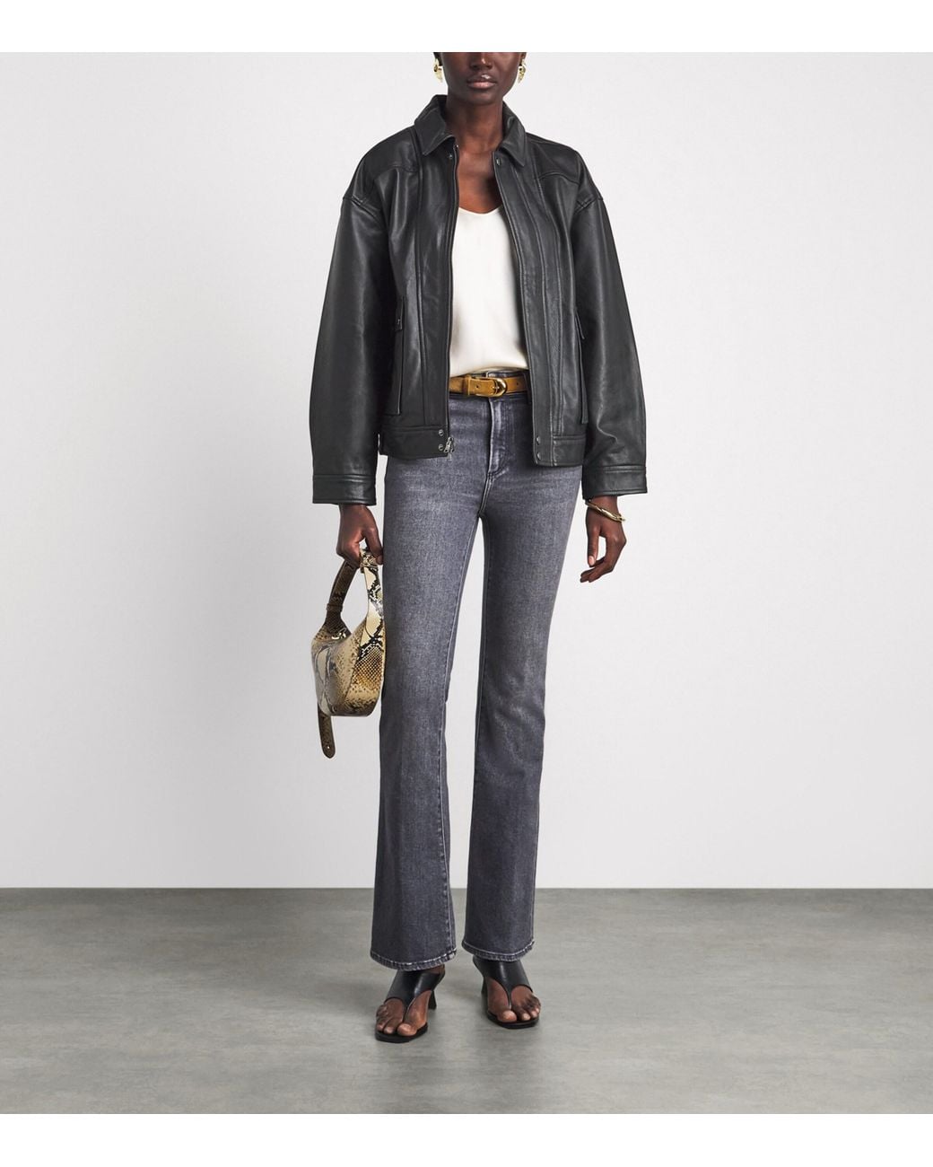 PAIGE Black Ashland Leather Jacket