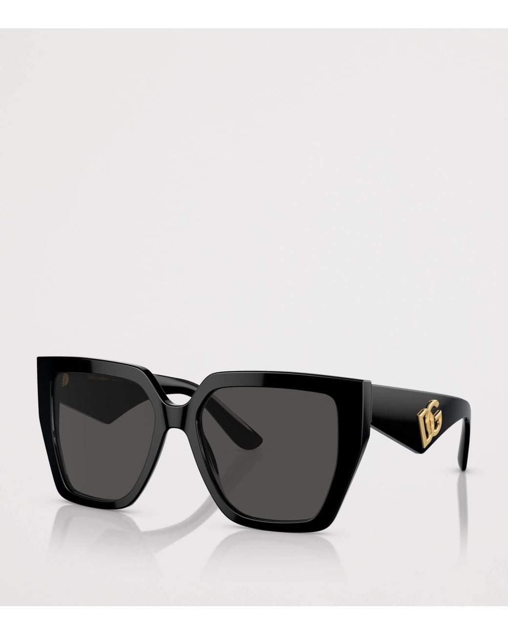 Dolce & Gabbana Black Oversized Square Sunglasses