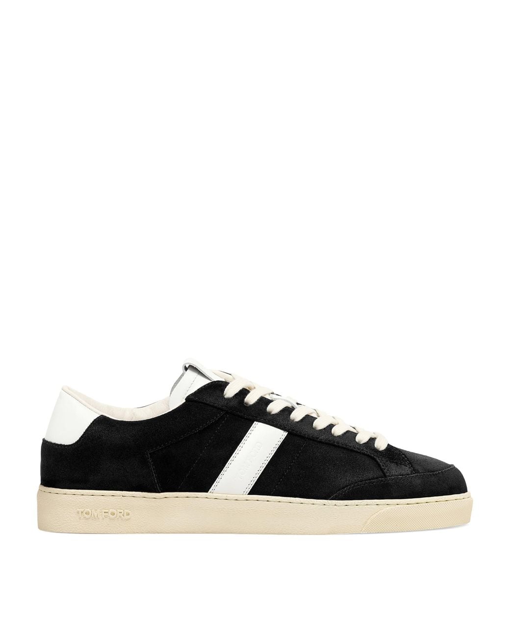 Tom Ford Black Leather T Sneakers for men