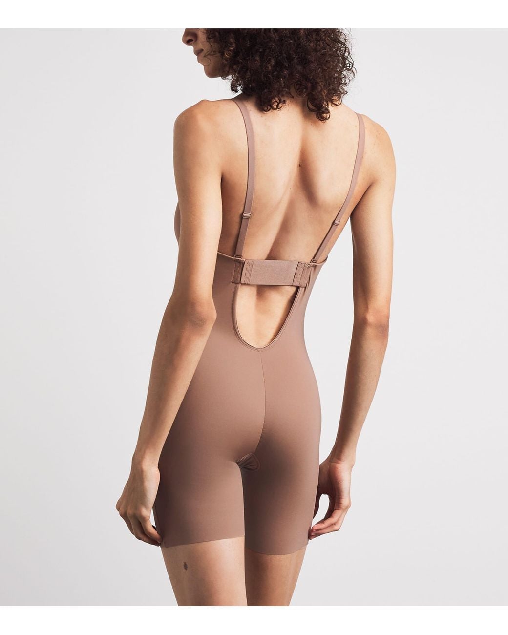 Spanx Natural Shape Suit Your Fancy Plunge Mid-Thigh Bodysuit