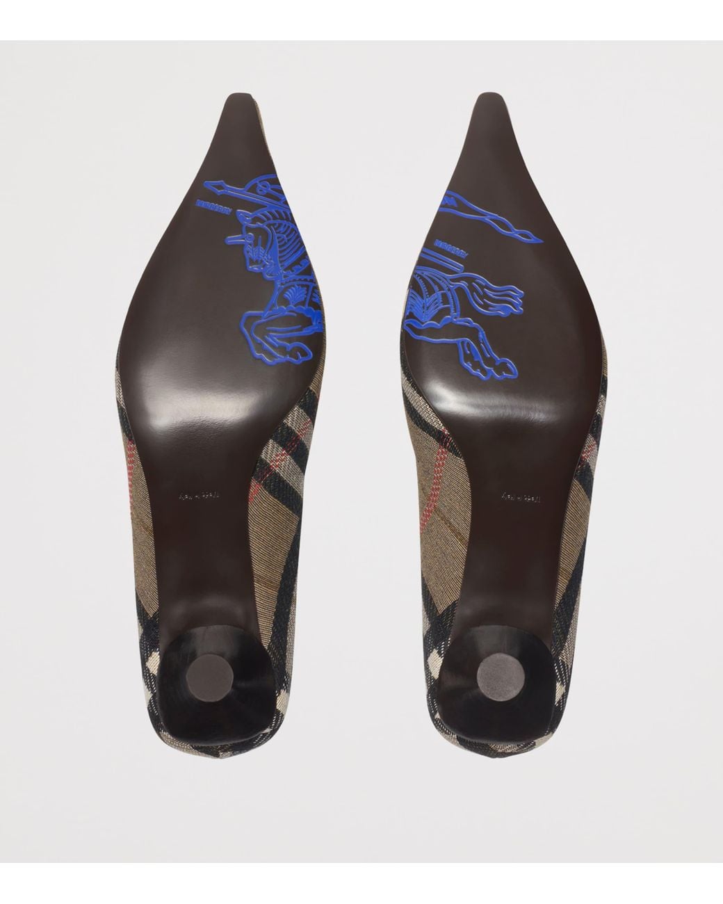 Burberry Brown Check Cameo Pumps 55