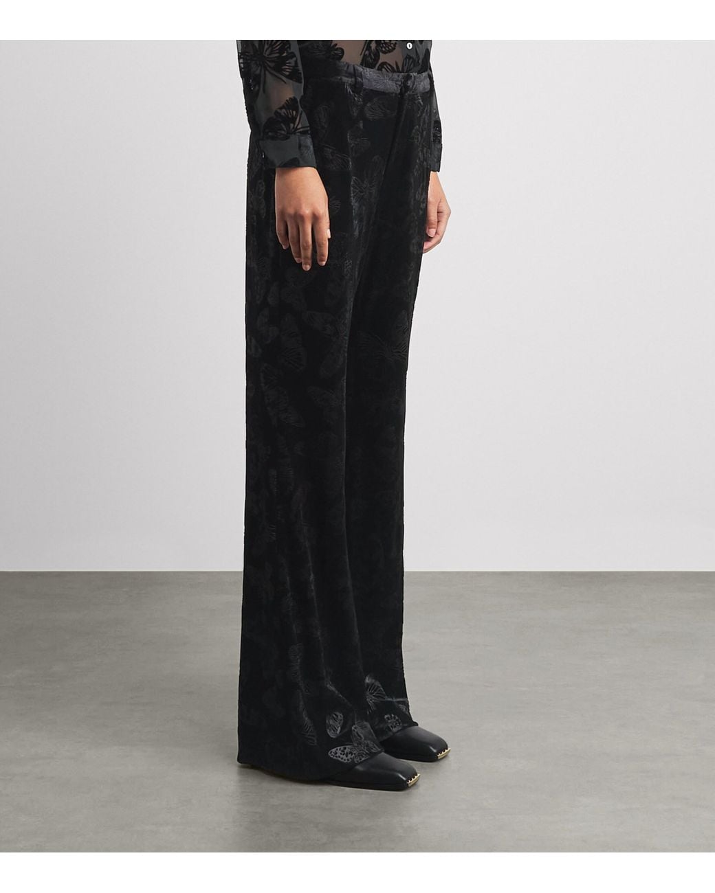 L'Agence Black Frances Bootcut Trousers