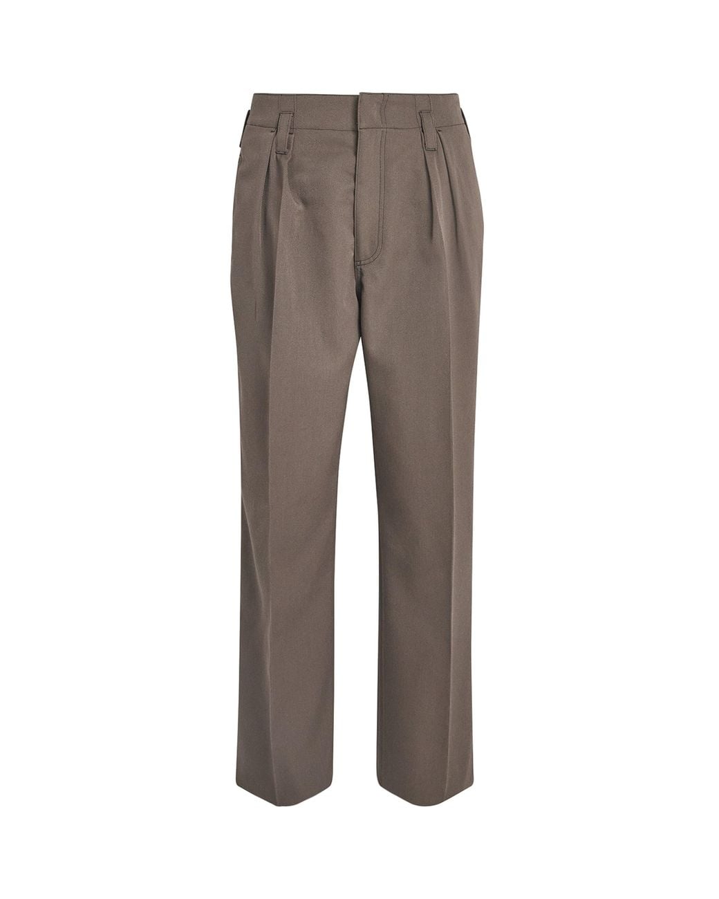 Paul Smith Gray Wool Pleated Trousers for men