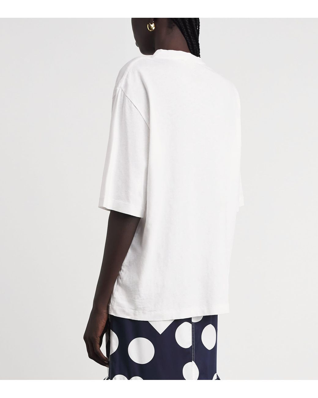 Jacquemus White Cotton-Hemp Logo T-Shirt