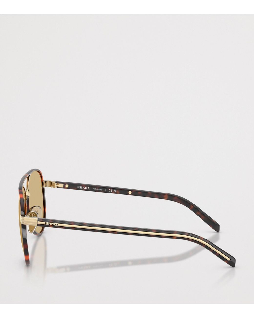 Prada Natural B57S Pilot Sunglasses