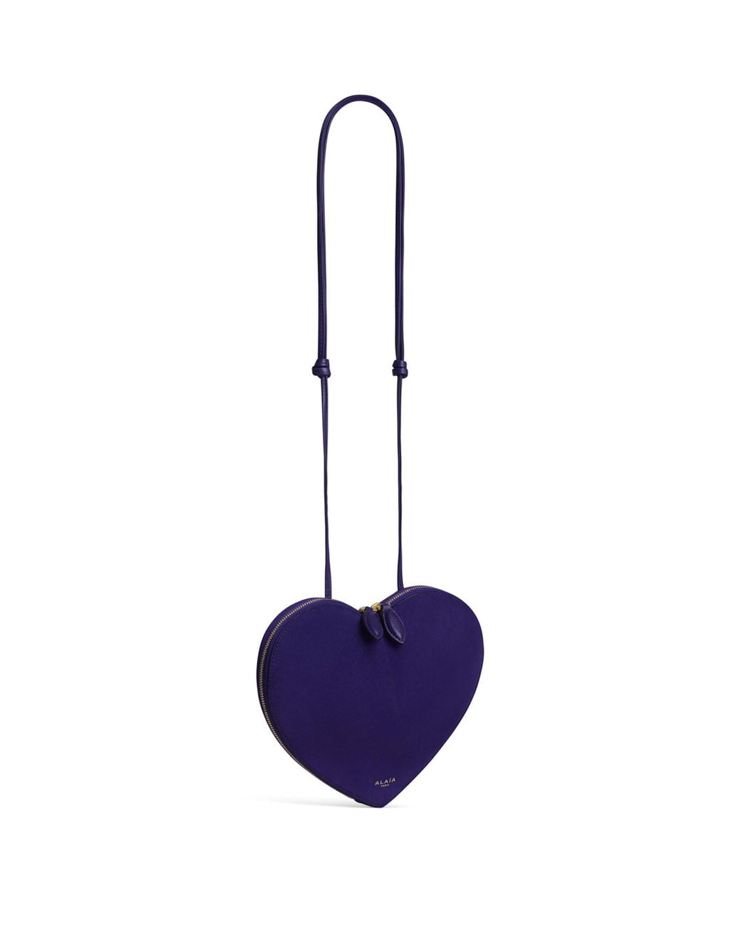 Alaïa Blue Suede Le Coeur Shoulder Bag