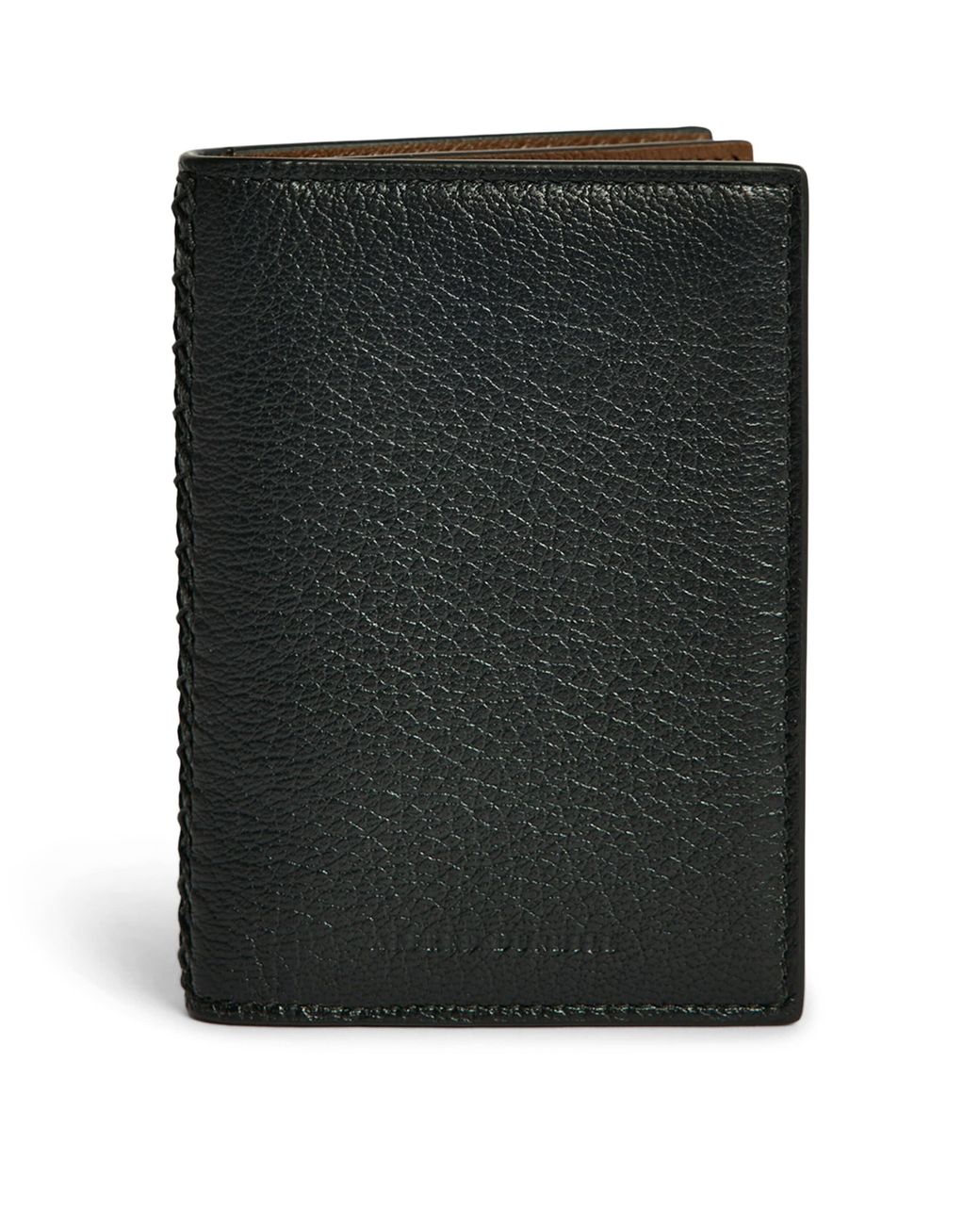 Dunhill Black Leather Century Card Holder for men