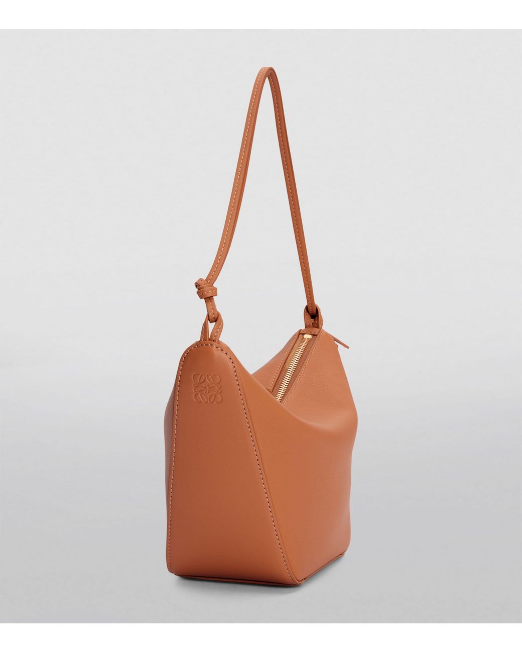 Loewe Brown Mini Leather Hammock Shoulder Bag