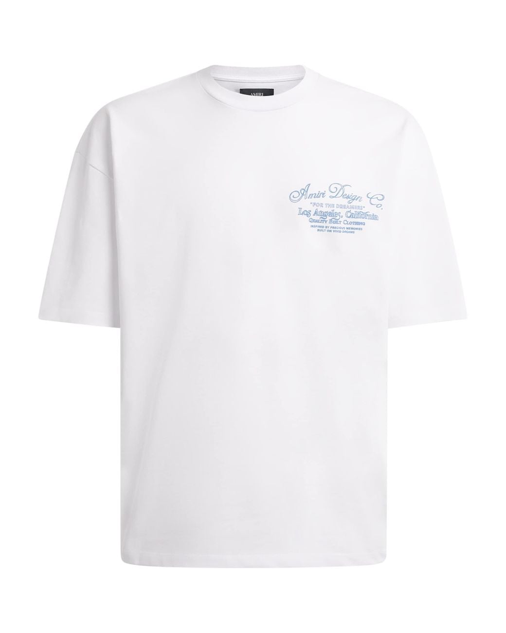 Amiri White Cotton Dreamers Stitch T-Shirt for men