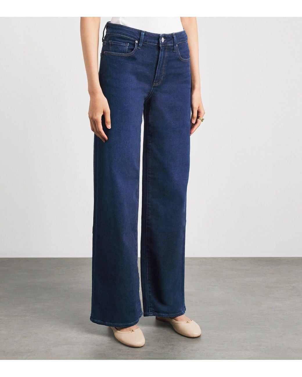 PAIGE Blue Tatum Wide-Leg Jeans