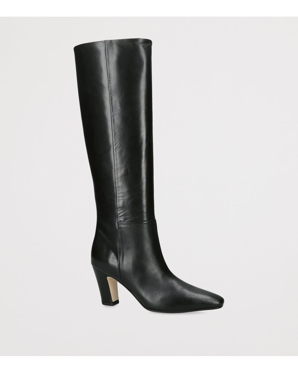 Aeyde Black Leather Silva Knee-High Boots 75