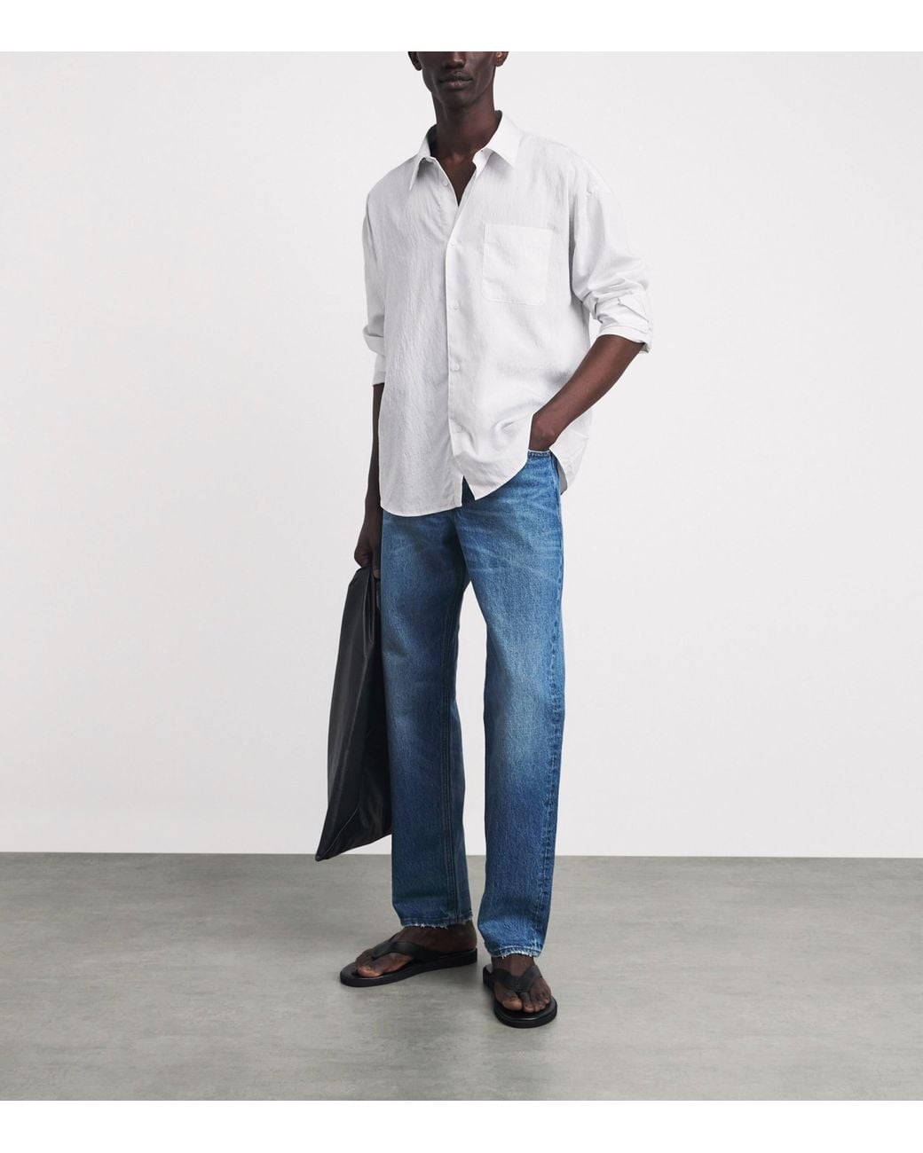FRAME Blue The Straight Jeans for men